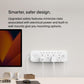 8-Outlet Surge Protector Power Strip, Wall-Mountable with 8 AC Outlets, 2M Power Cord, & Green Indicator Light - 2 USB-C Ports W/Usb-C PD Fast Charging - 900 Joules of Protection