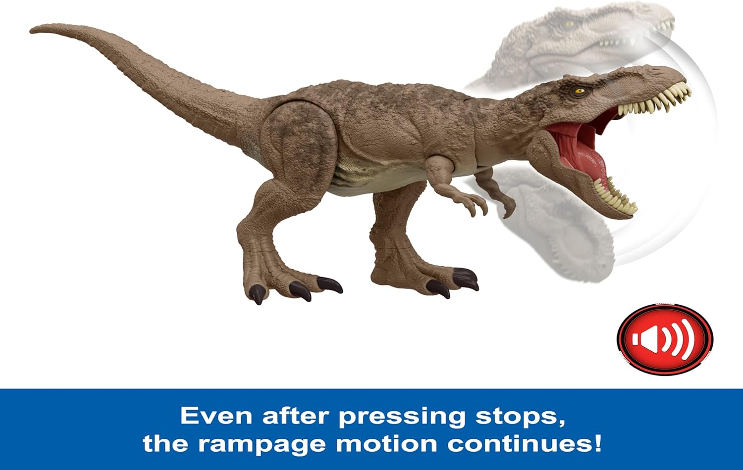 Mattel Jurassic World All-Out Attack T-rex Dinosaur Action Figure image 5