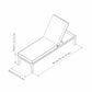 Sunvilla Cinder Cushioned Chaise Lounger - Set of 2