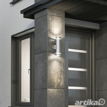 Artika C7 Outdoor/Indoor Wall Light in Stainless Steel image 0