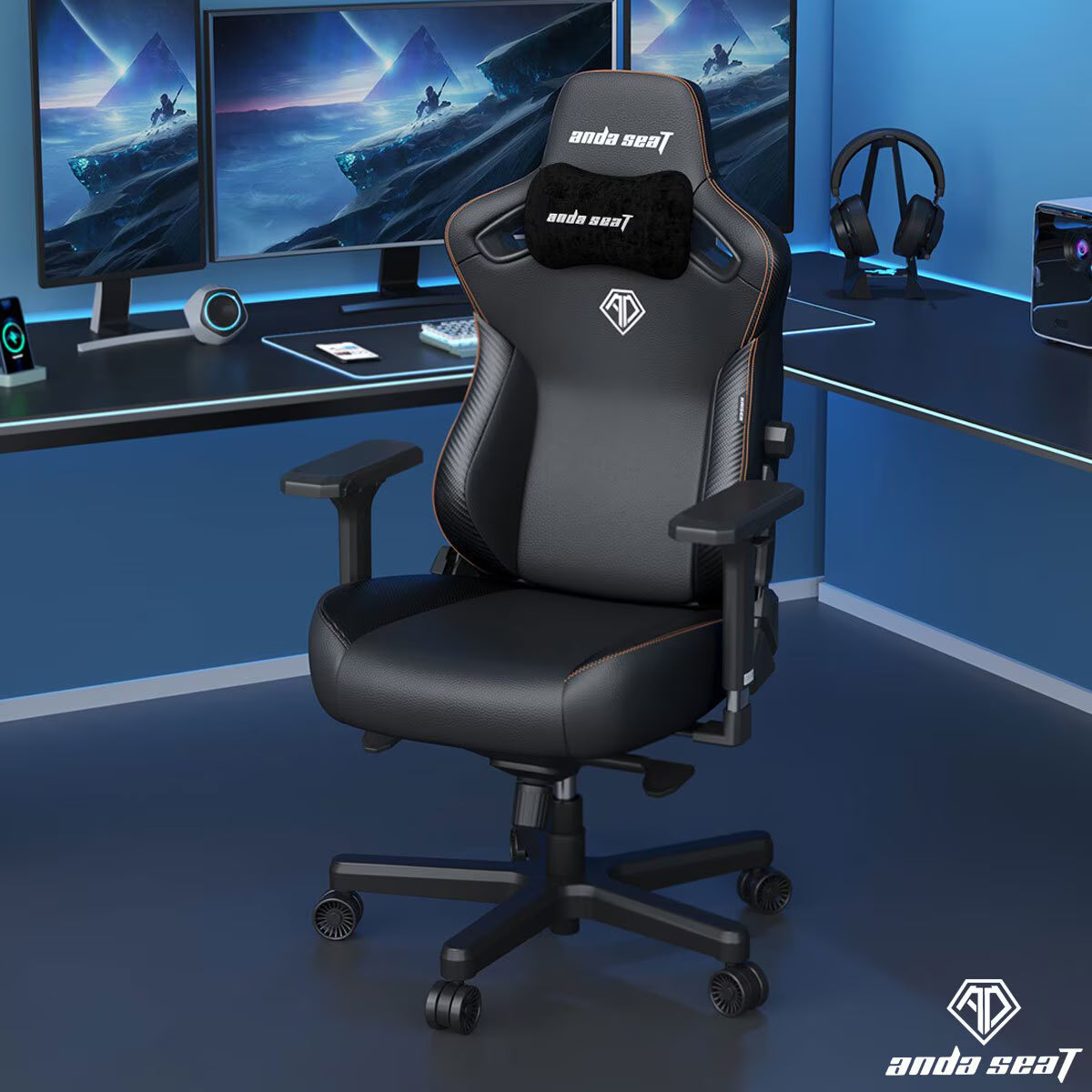 Anda Seat Kaiser Series 3 Large Gaming Chair, Black image 0