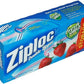 Ziploc Double Zipper 3.5 L, 52-Storage Bags: Secure Seal for Food Preservation image 0