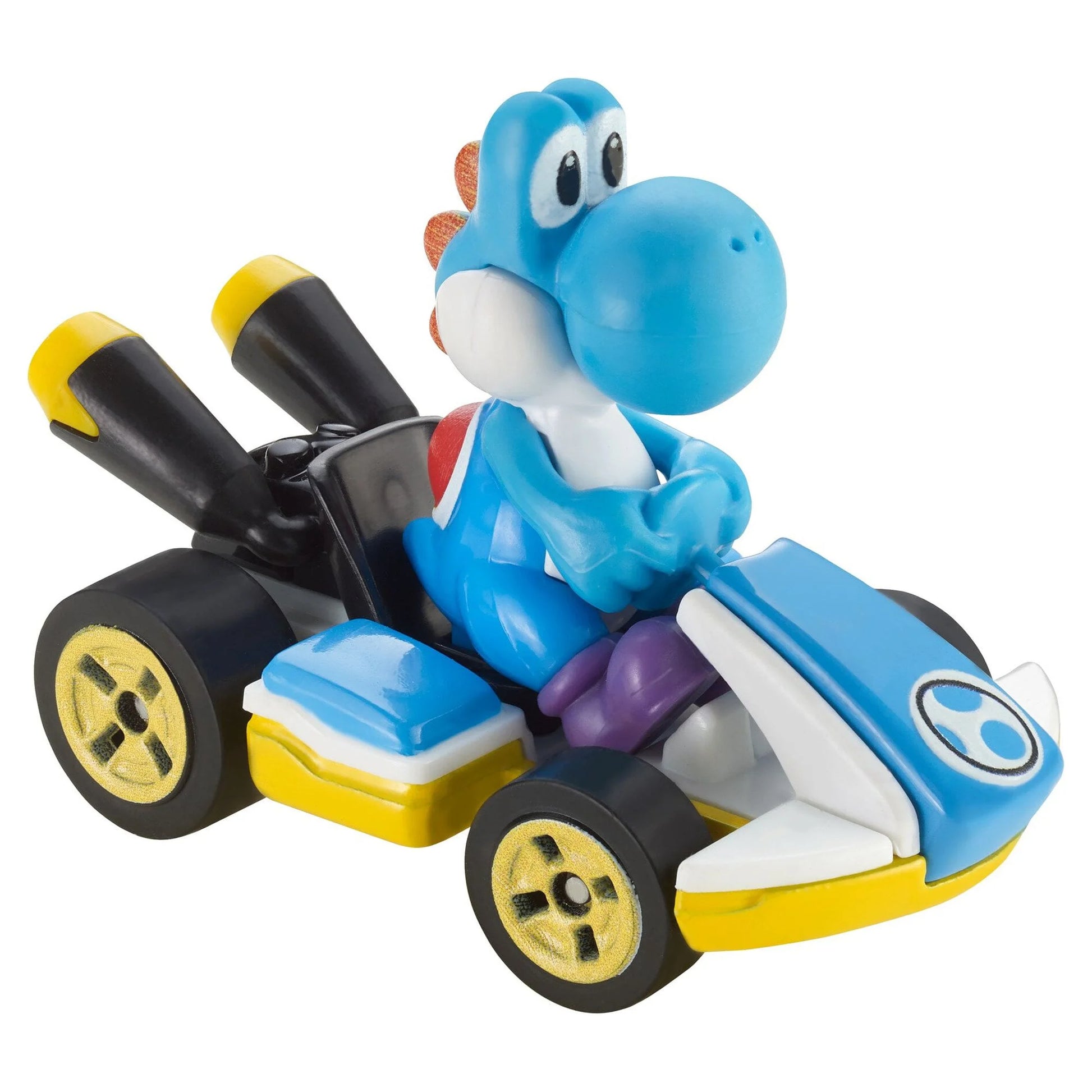 Hot wheels Mario Kart Light-Blue Yoshi Standard Kart image 2
