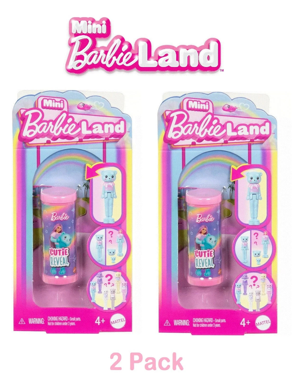 Mini BarbieLand Cutie Reveal Doll & Pet - Cozy Cute Tees Series image 6