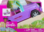 Barbie Toy Car, Purple Off-Road Vehicle with 2 Pink Seats and Treaded, Rolling image 0