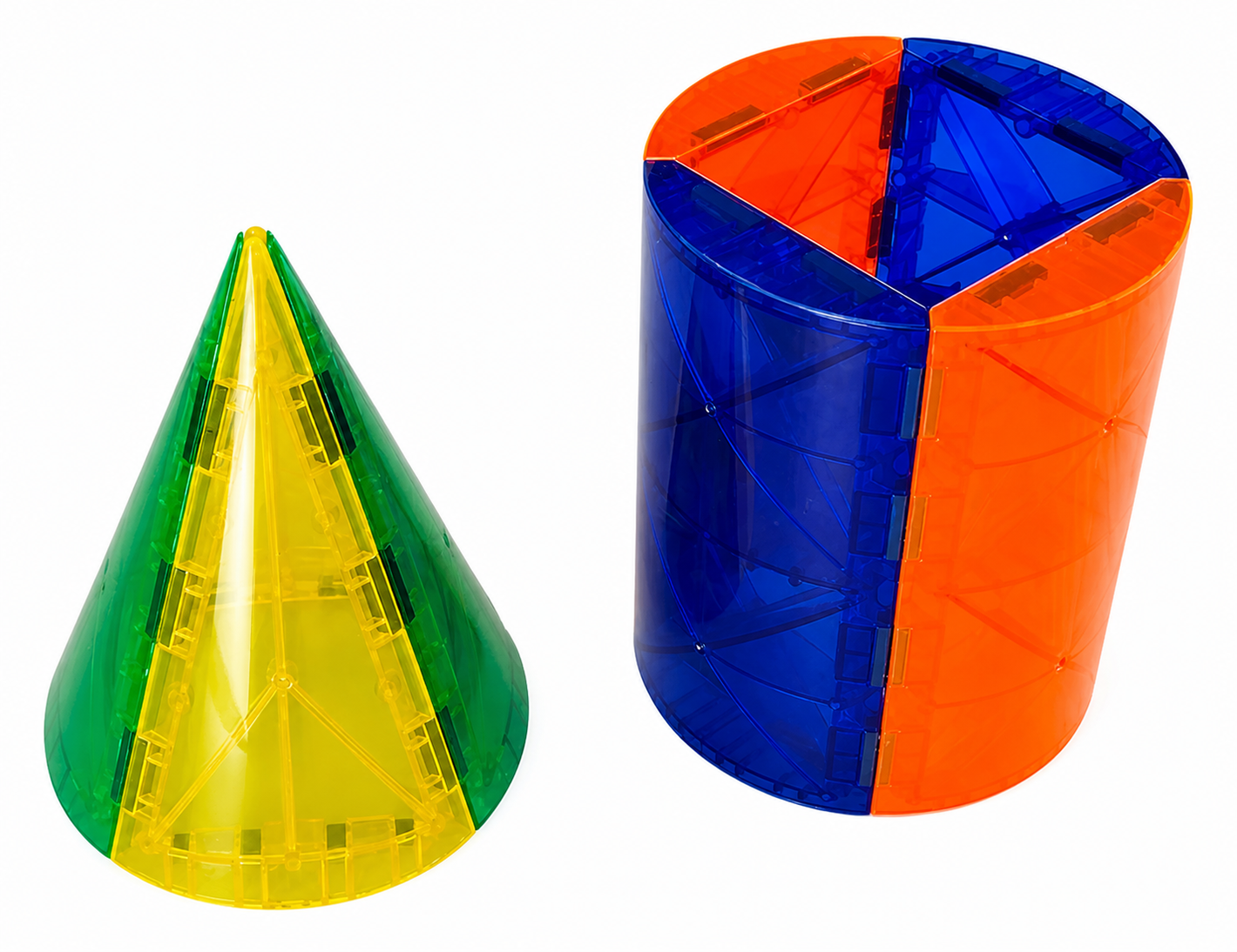 Mag Genius Tiles Addition de cylindres et de cônes 4D