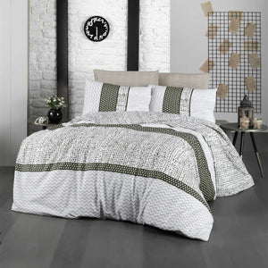Calista Luxury Double Size Duvet Bedding Cover Set – Soft Polycotton – 2 Pillowcases