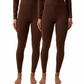 32 Degrees Heat Neo Plush Base Layer Legging 2 Pack in Black or Brown