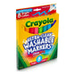 Feutres lavables Crayola, paquet de 8, couleurs vives