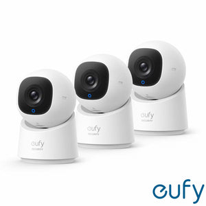 eufy C220 2K Pan-Tilt Smart Indoor Camera 3 Pack - No Monthly Fees image 0