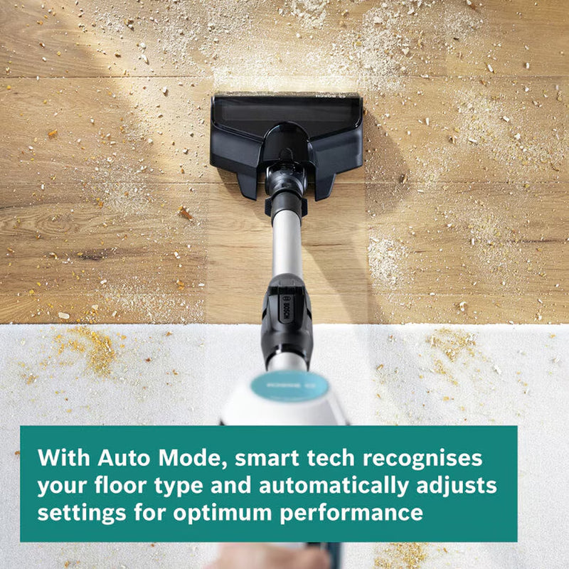 Bosch CS71HYGGB Unlimited 7 Aqua Cordless Vacuum Cleaner & Mop in White & Turquoise