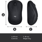 Logitech M185 Wireless Mouse USB Black image 8