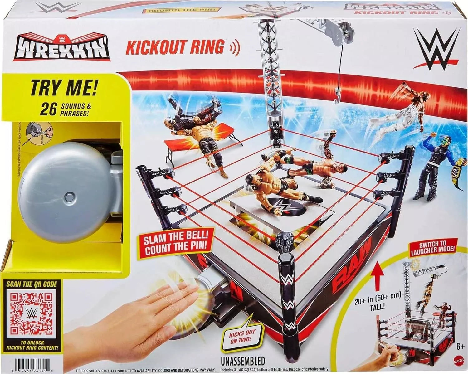 WWE Wrekkin' Kickout Ring W/Launcher Crane WWE Champion image 0