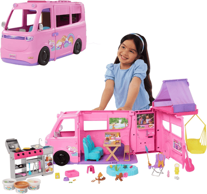 Barbie Dream Camper Playset with Roof Tent & Swing Chair image 0