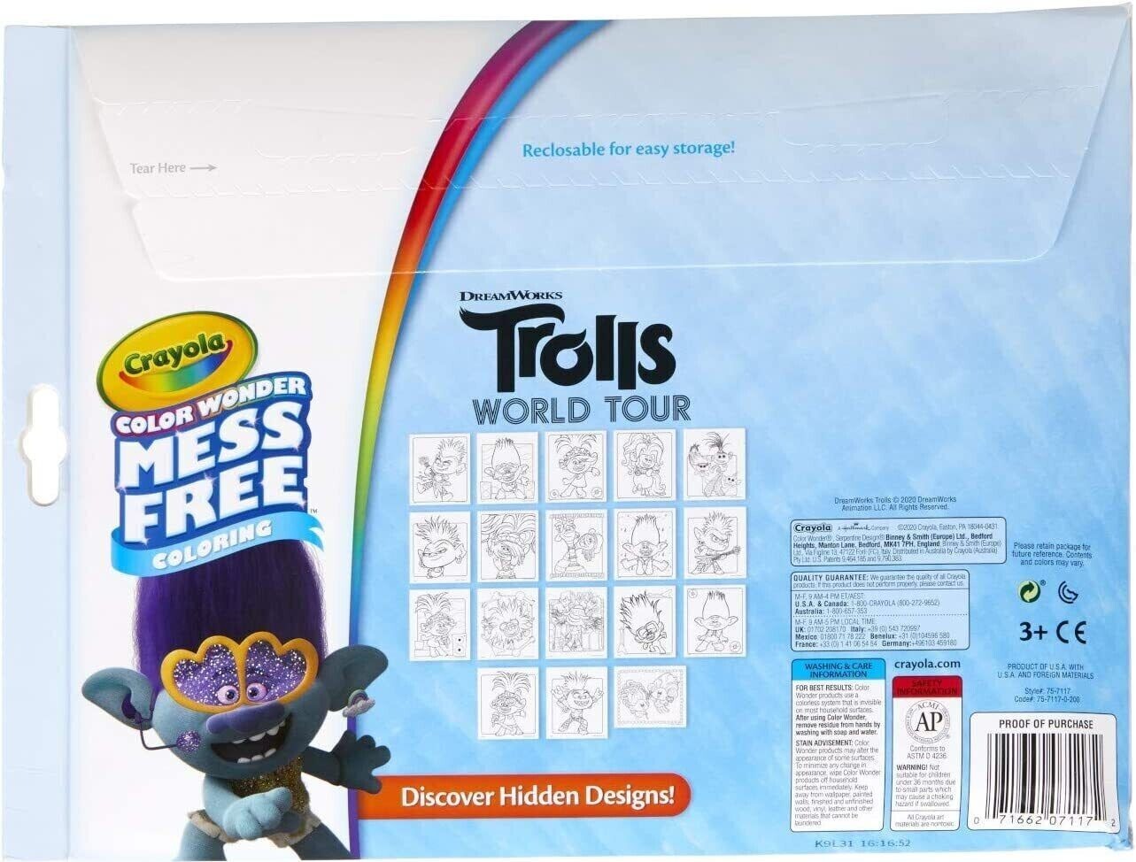Crayola Trolls World Tour Color Wonder image 1
