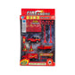 Coffret voiture avec accessoires - Pompiers et secours 10 pièces