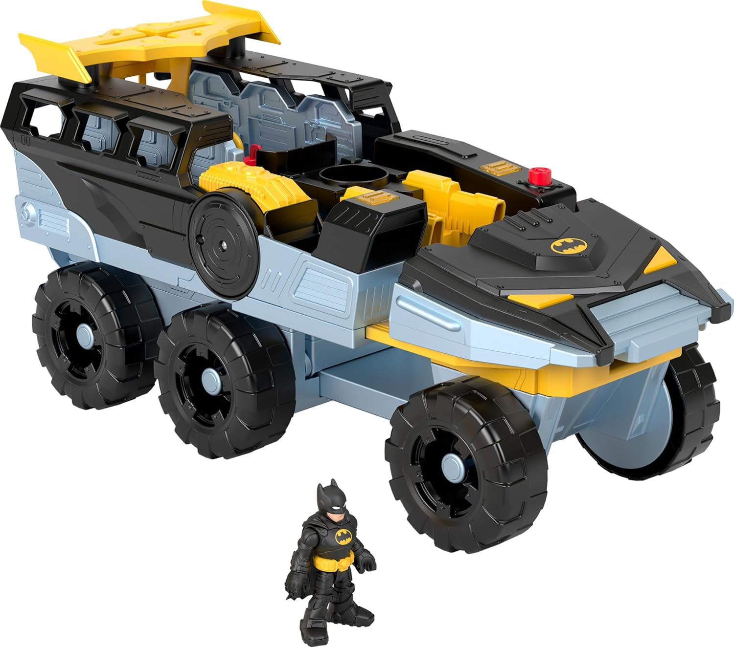 Imaginext DC Super Friends Batman Toy Transforming Bat-Tank with Lights Sounds & Figure for Pretend Play Kids Ages 3+ Years