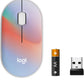 M340 Wireless Mouse with Limited Edition Prints, USB Receiver and Silent Clicks, Portable Wireless Mouse for Laptop, PC, Windows, Chrome, Surface, Sheer Dream - Optical - Wireless - 32.81 Ft