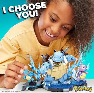 MEGA Pokémon Squirtle Building Toy Kit with 3 Action Figures image 1