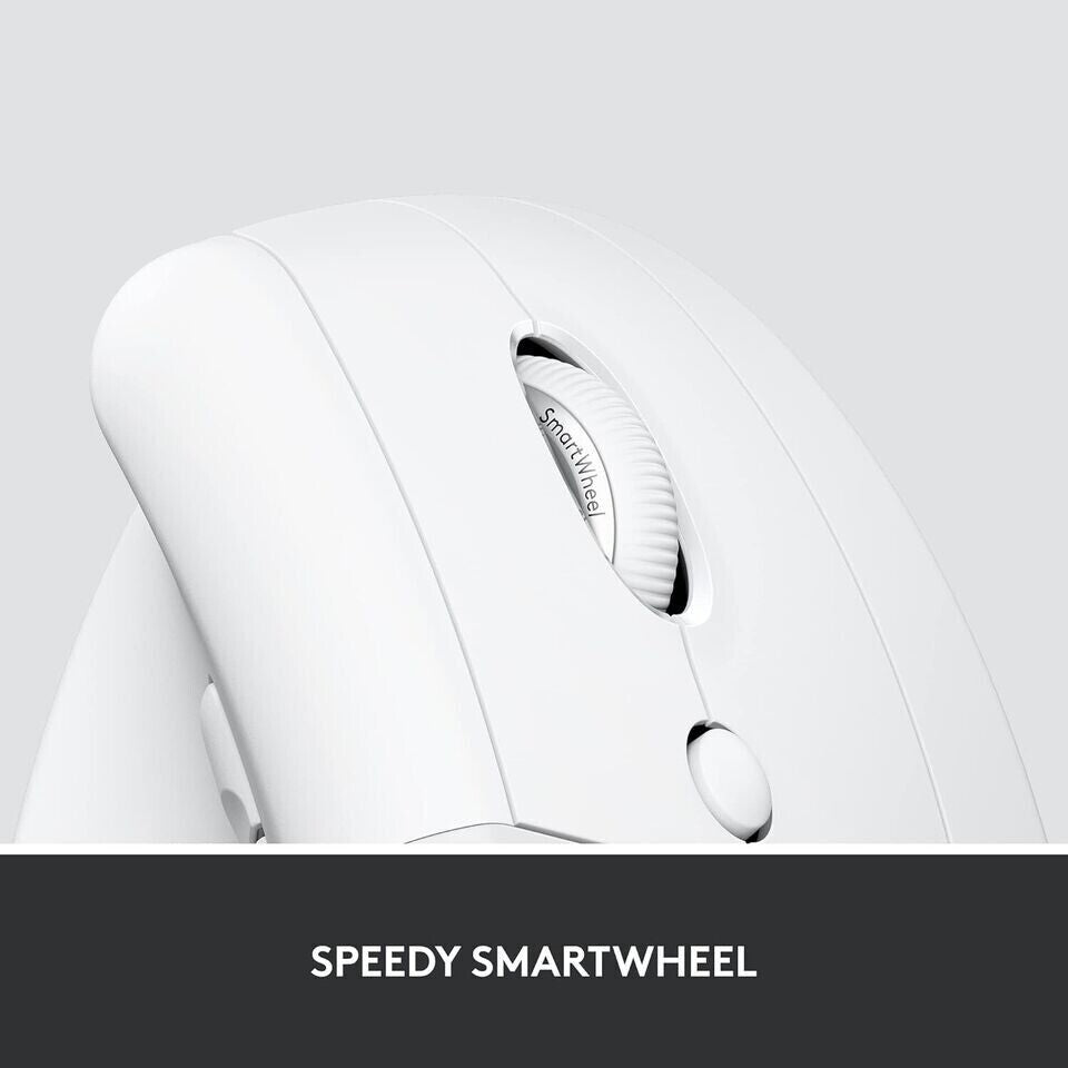 Logitech Lift for Business, Vertical Ergonomic Mouse Bluetooth Off White image 7