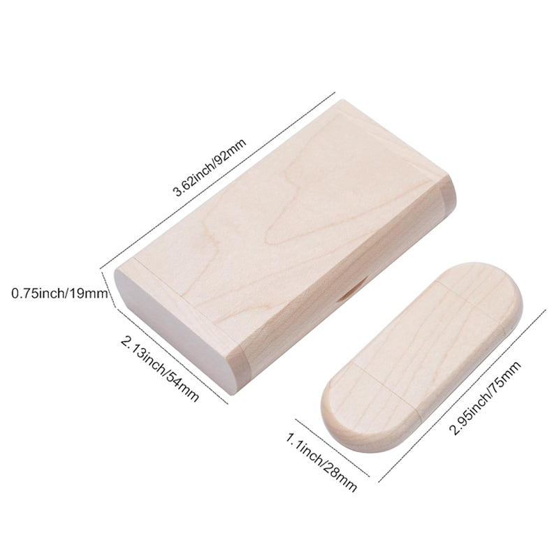 Wooden 2-in-1- 3.0 16GB  32GB USB Flash Drive Type-c image 3