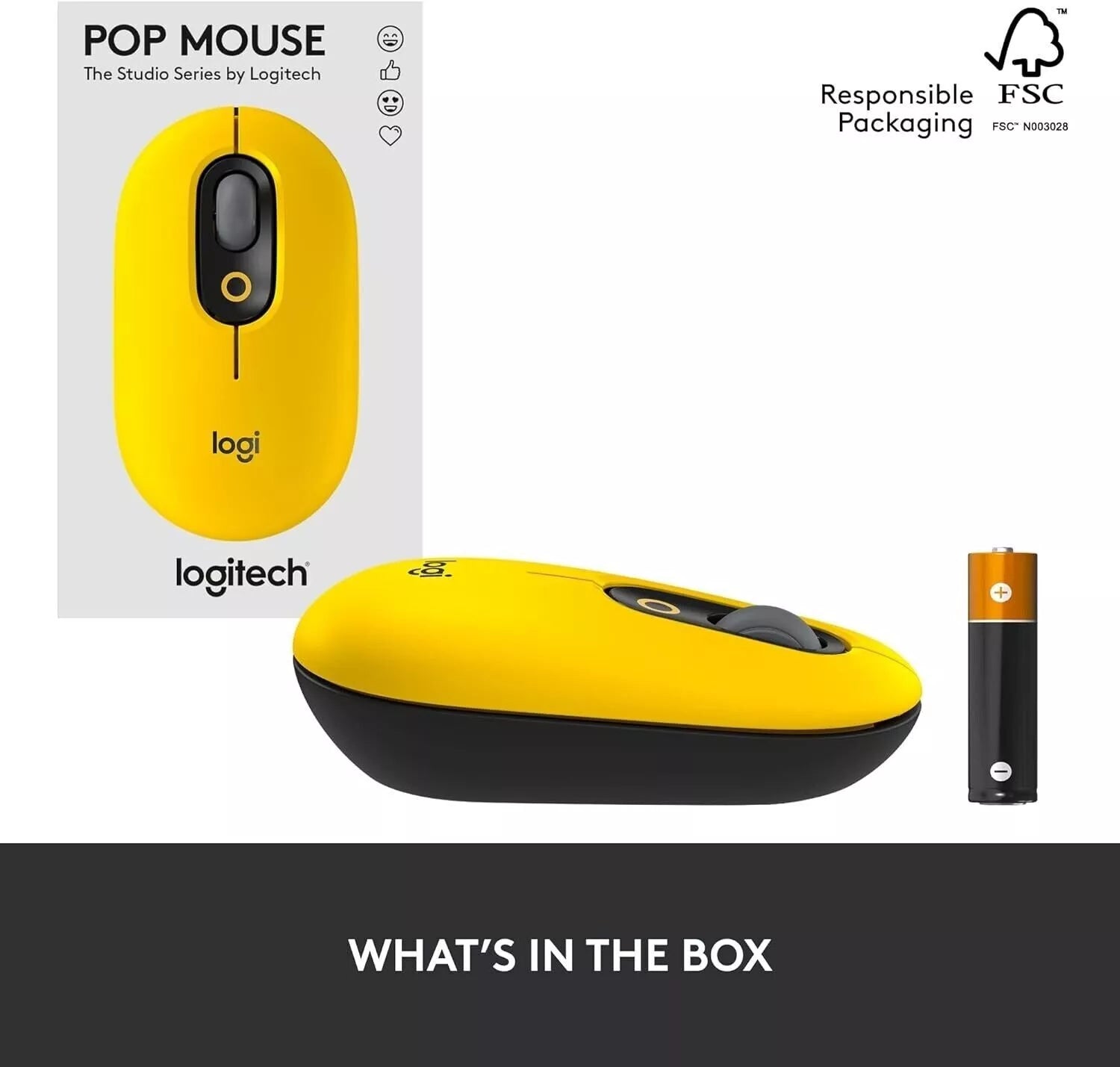 Logitech POP Emoji  Mouse Blast Yellow image 7