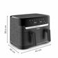 Tefal Easy Fry Essential Dual Air Fryer 8.3L, EY901HG