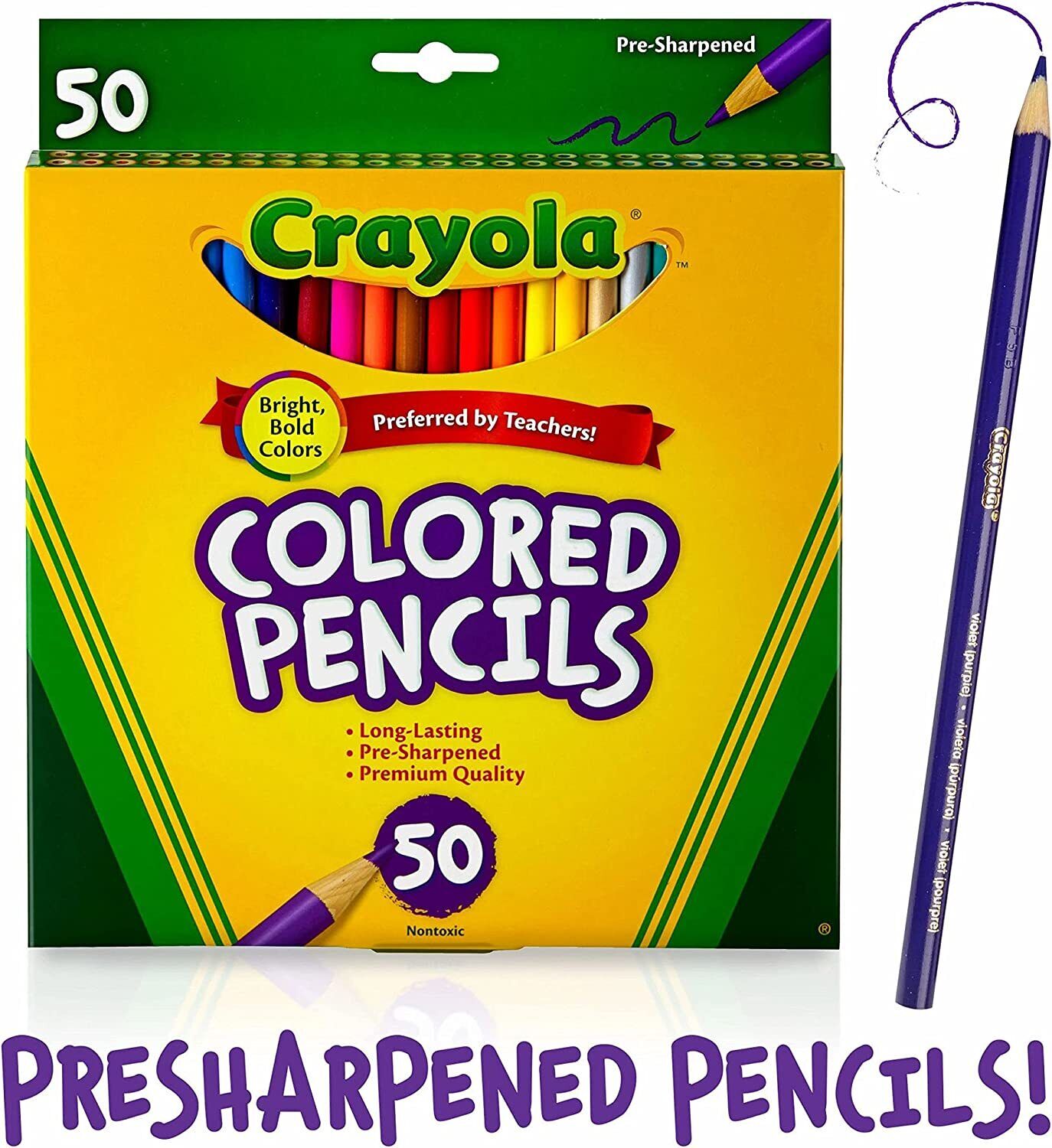 Crayola Colored Pencils Art Tools 50 Count image 3