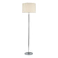 Delta Polished Chrome Floor Lamp with Ivory Shade image 3