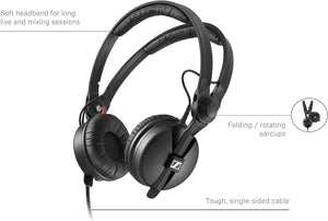 Sennheiser HD 25 Over th Ear Professional DJ Headphones image 1