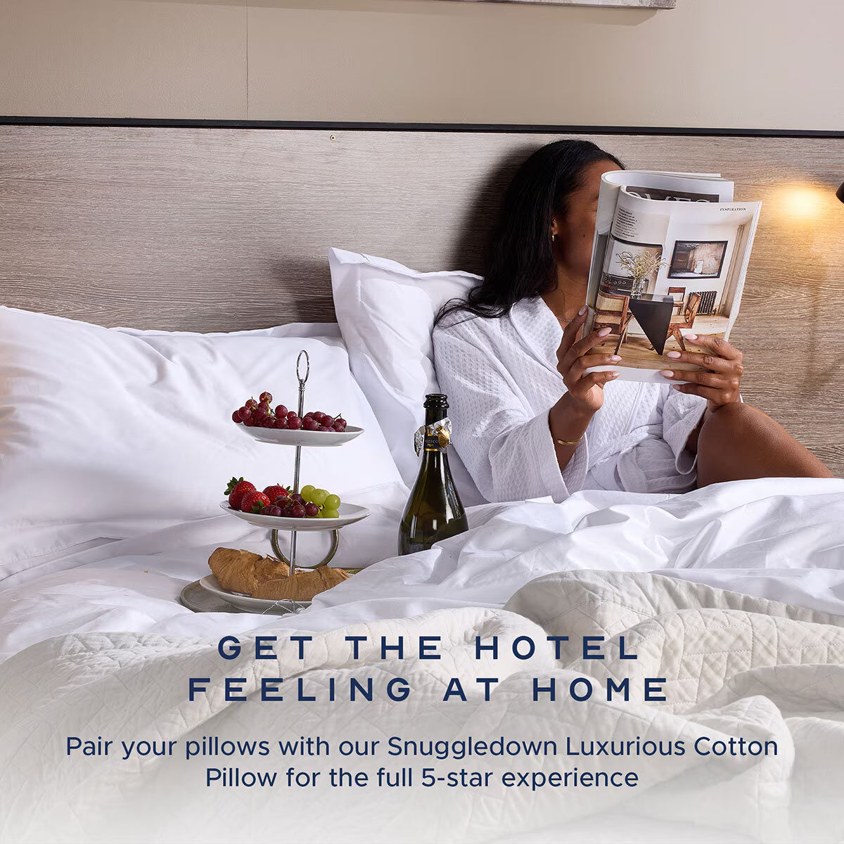 Snuggledown Clusterdown Synthetic Pillows, 4 Pack image 2