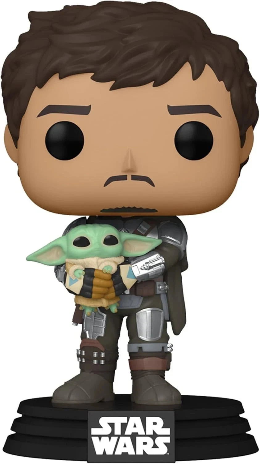 Funko POP! Star Wars: The Mandalorian - Mando Holding Child image 2