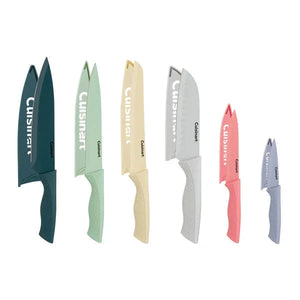 Cuisinart Ceramic-Coated Knife Set – 6-Piece with Protective Sheaths image 0