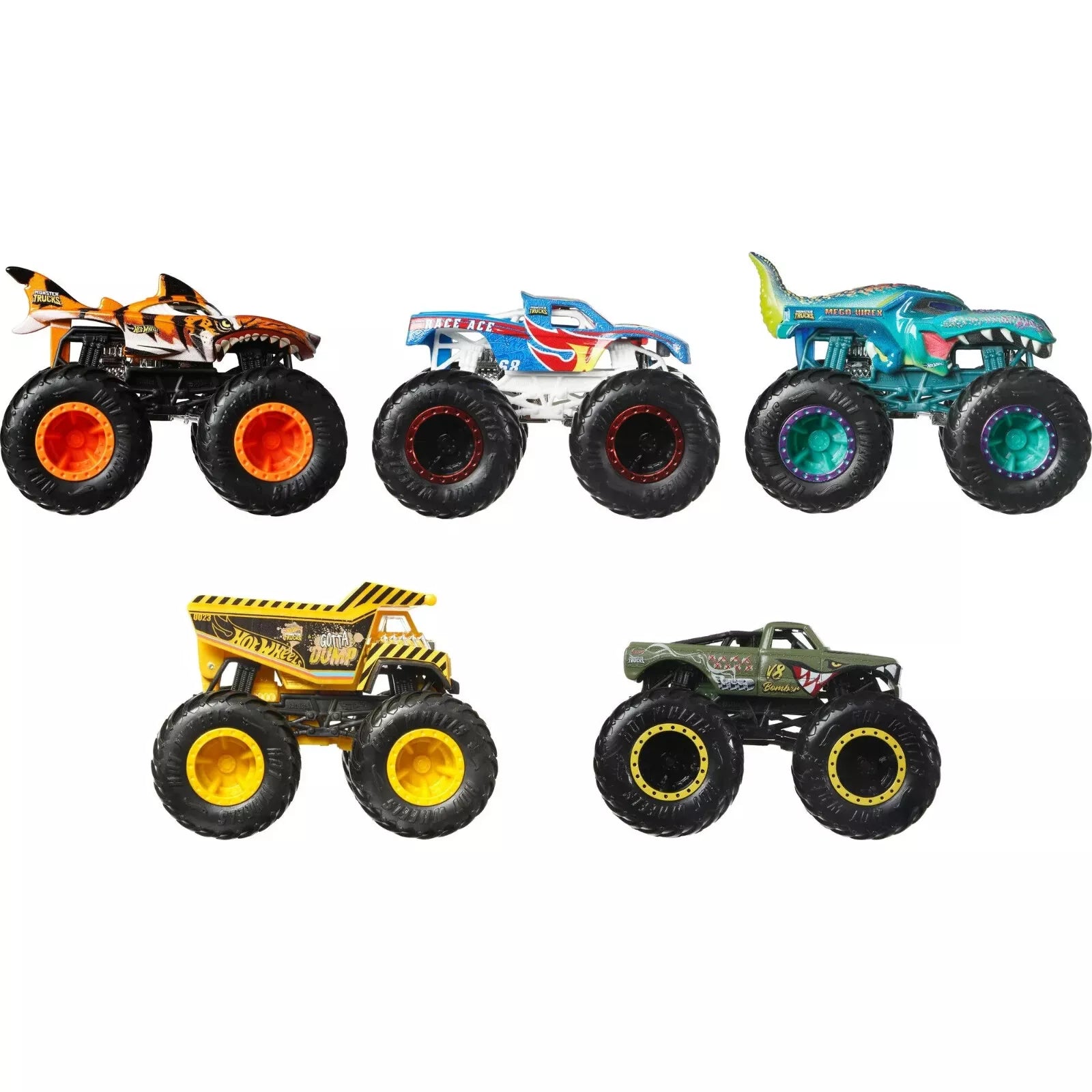 Hot Wheels Monster Trucks Crash Crew, 1:64 5-Pack image 2