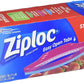 Ziploc 1-Quart 0.9 litre Double Zip Plastic Medium Storage Bags - 50 Count Box image 1