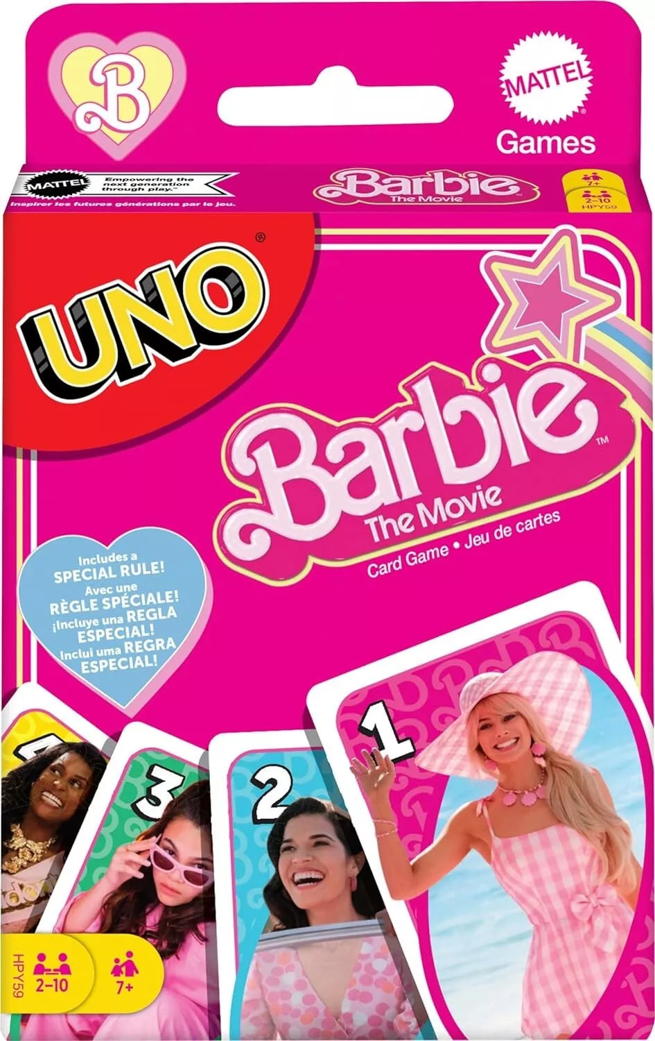 Mattel Games UNO Barbie The Movie Card Game image 0