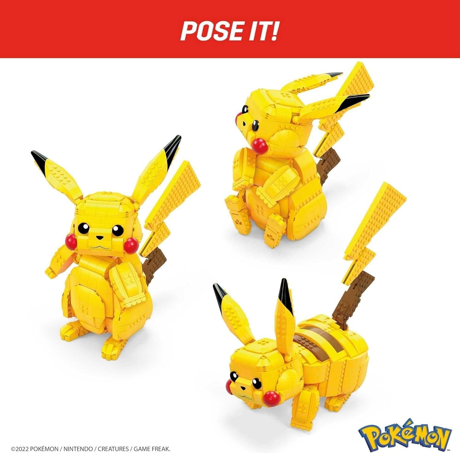 MEGA Pokémon Jumbo Pikachu Building Set – 825 Pieces, 30.5cm Tall image 4