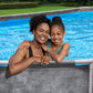 Bestway 20Ft X 12Ft Platinum Series Power Steel Oval Frame Pool with Sand Filter Pump and Solar Powered Pool Pad