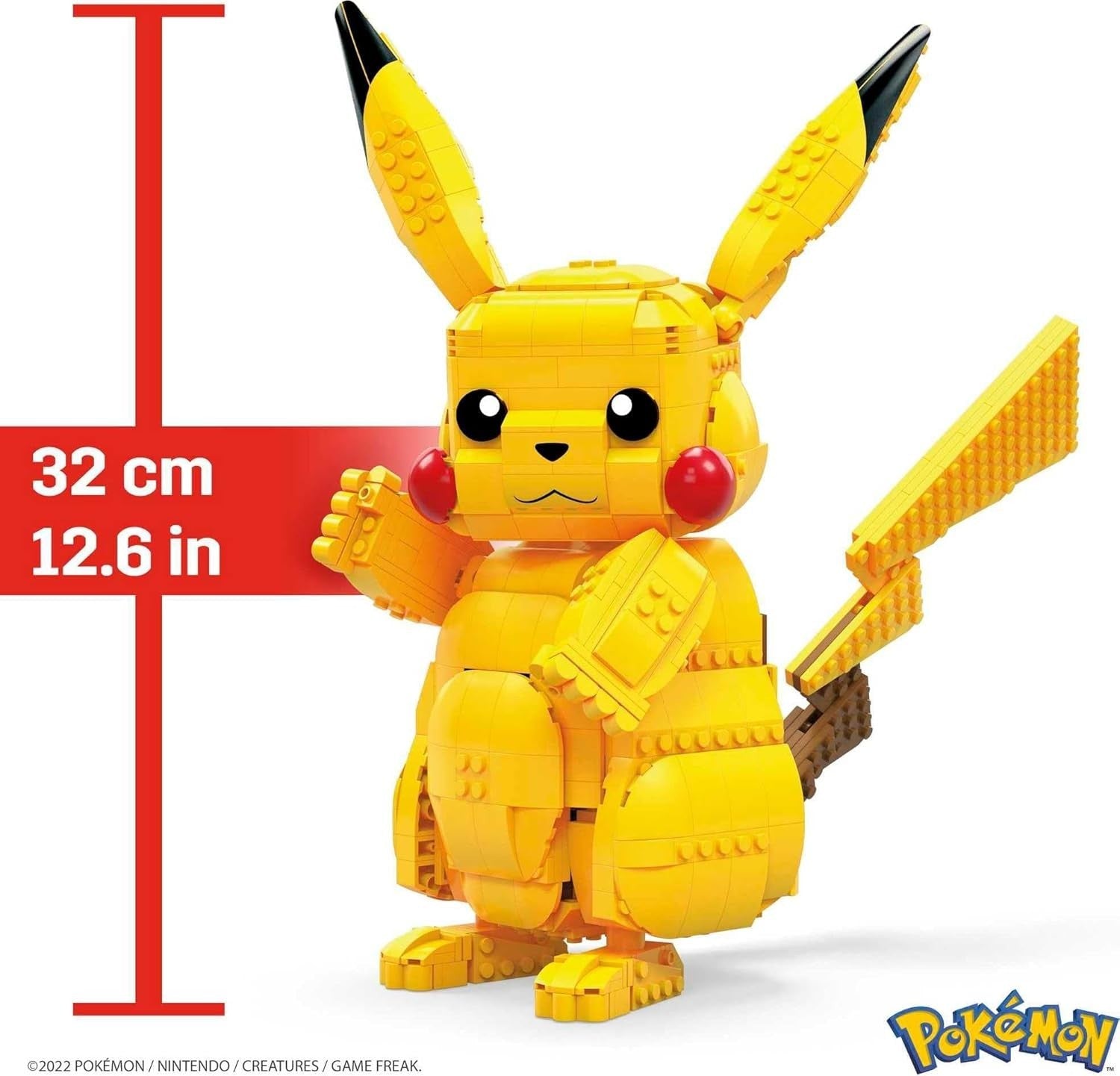 MEGA Pokémon Jumbo Pikachu Building Set – 825 Pieces, 30.5cm Tall image 3
