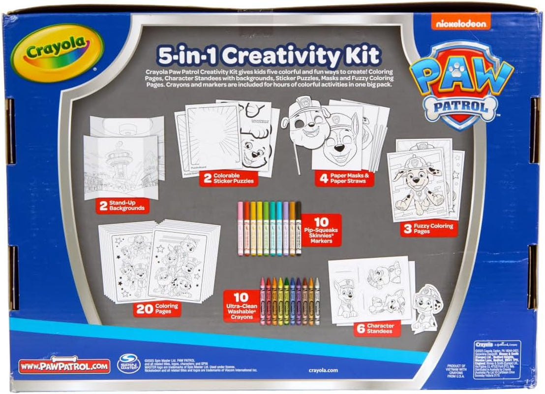 PAW Patrol Art Kit (60+Pcs), Art Set for Kids, PAW Patrol Toys & Gifts, PAW Patrol Coloring Set, Gift for Boys & Girls, Ages 4+