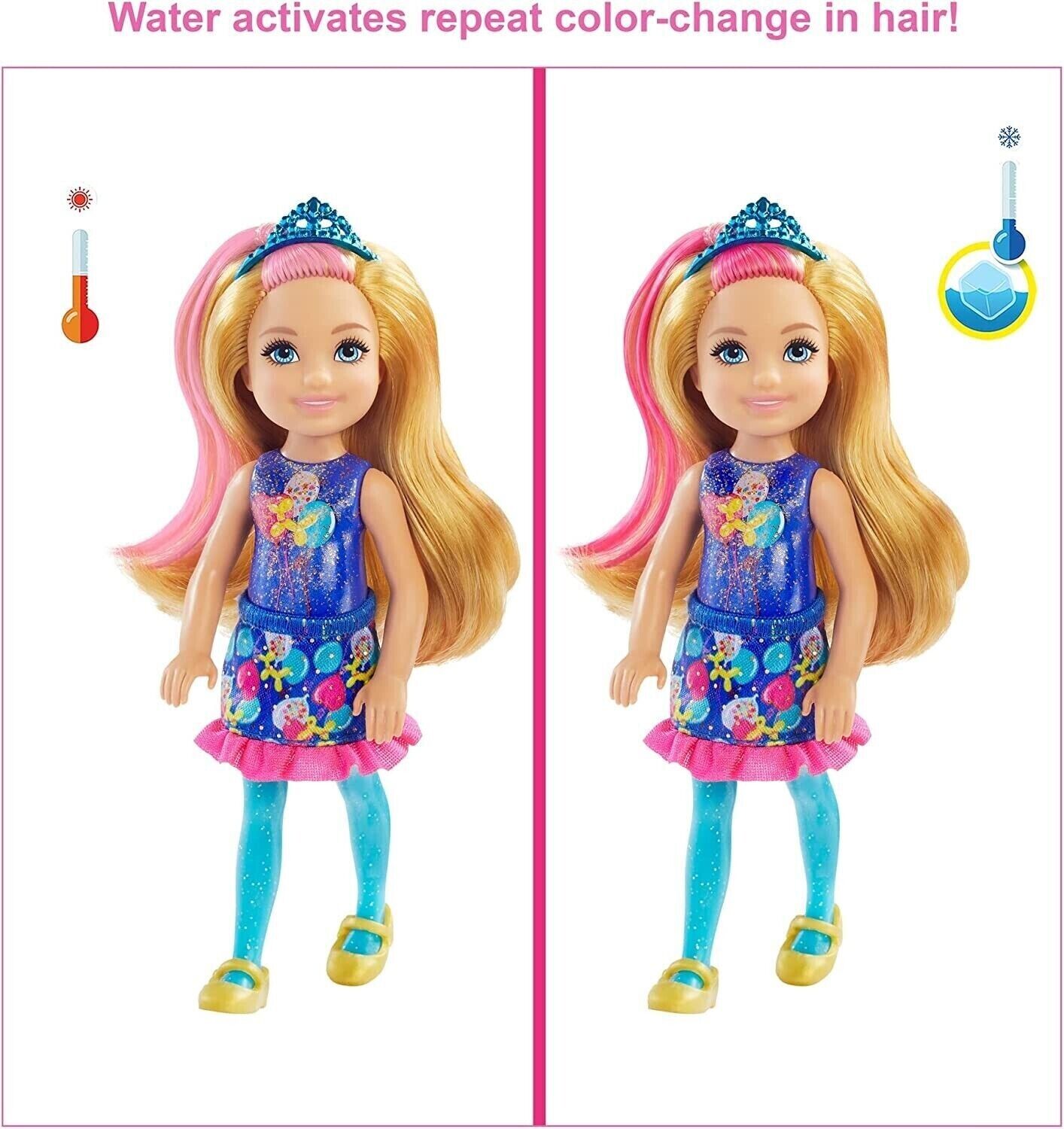 Barbie Chelsea Color Reveal Doll with 6 Surprises Party Series GTT26 image 2