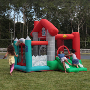 Happy Hop Happy House Bouncy Castle, Ball Pit & Slide (3+ Years) image 0