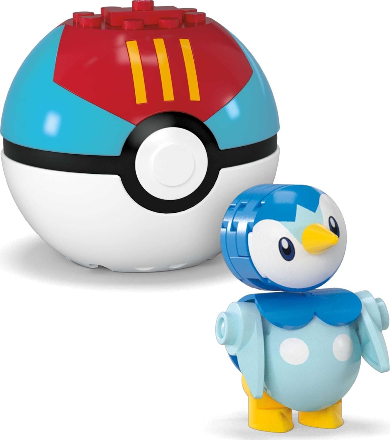 MEGA Pokémon Poké Ball 2‑Pack Building Set – Togepi & Piplup image 3