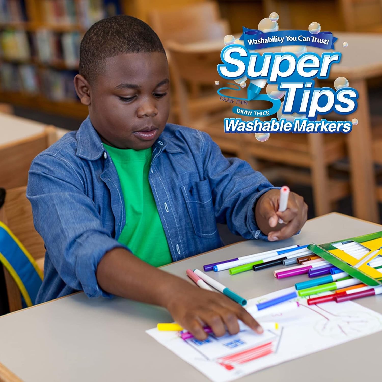 Crayola Washable Super Tips Markers 50 Colours image 7