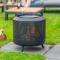 Redfire Midland Wood Burning Fire Basket + BBQ Grill image 4