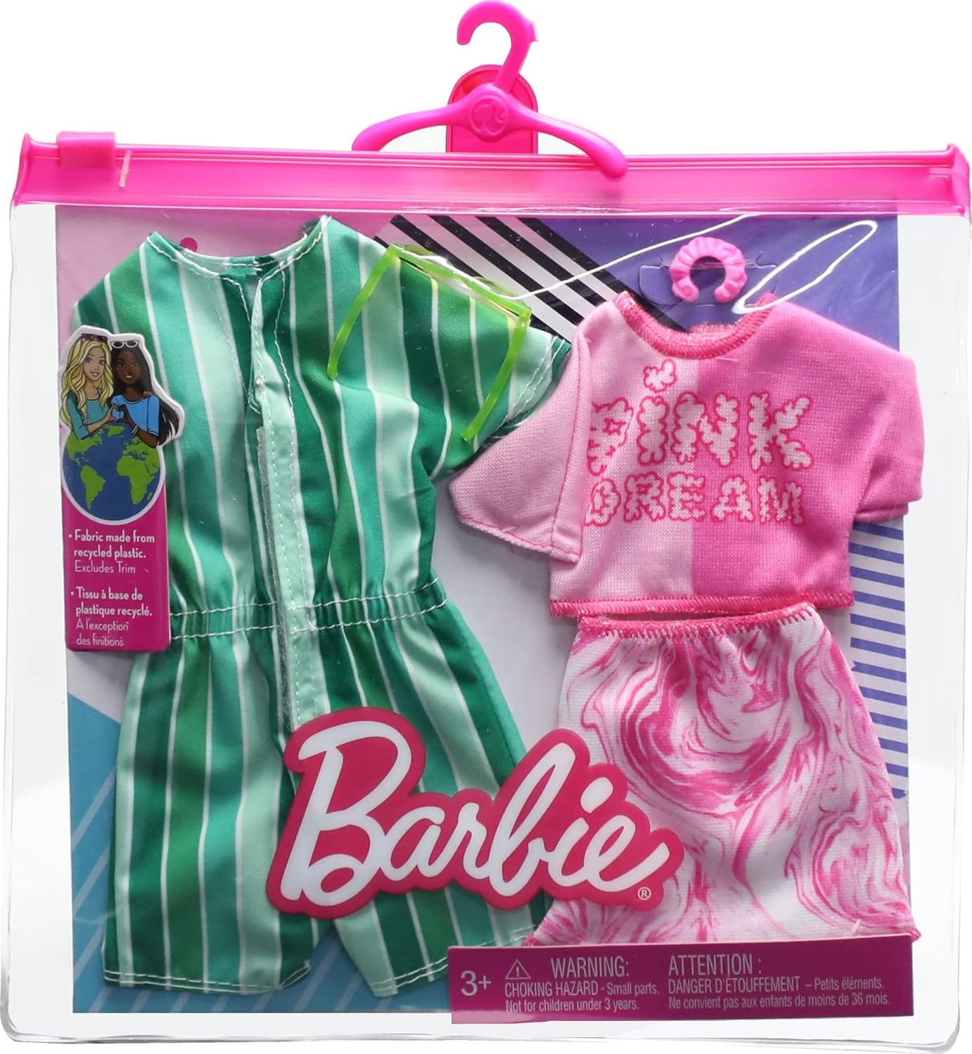 Barbie Clothes, Colourful Fashion Pack and Accessories for Barbie and Ken Dolls image 1