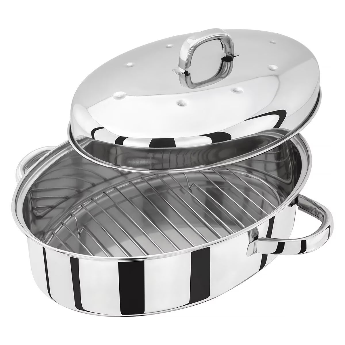 Judge Stainless Steel Oval Roaster & Rack image 0