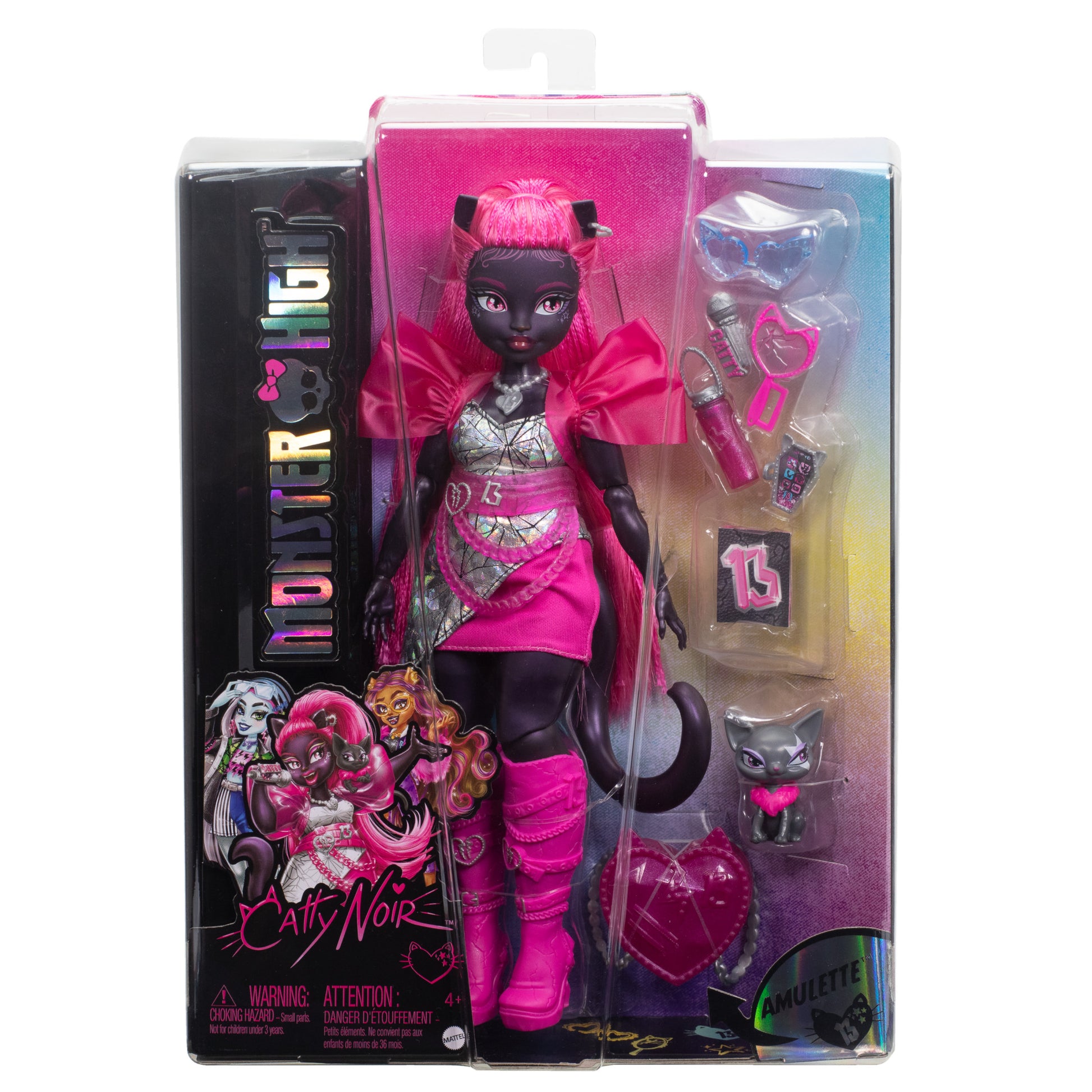 Monster High Catty Noir Doll, Werecat with Pet Cat Amulette & Accessories image 4