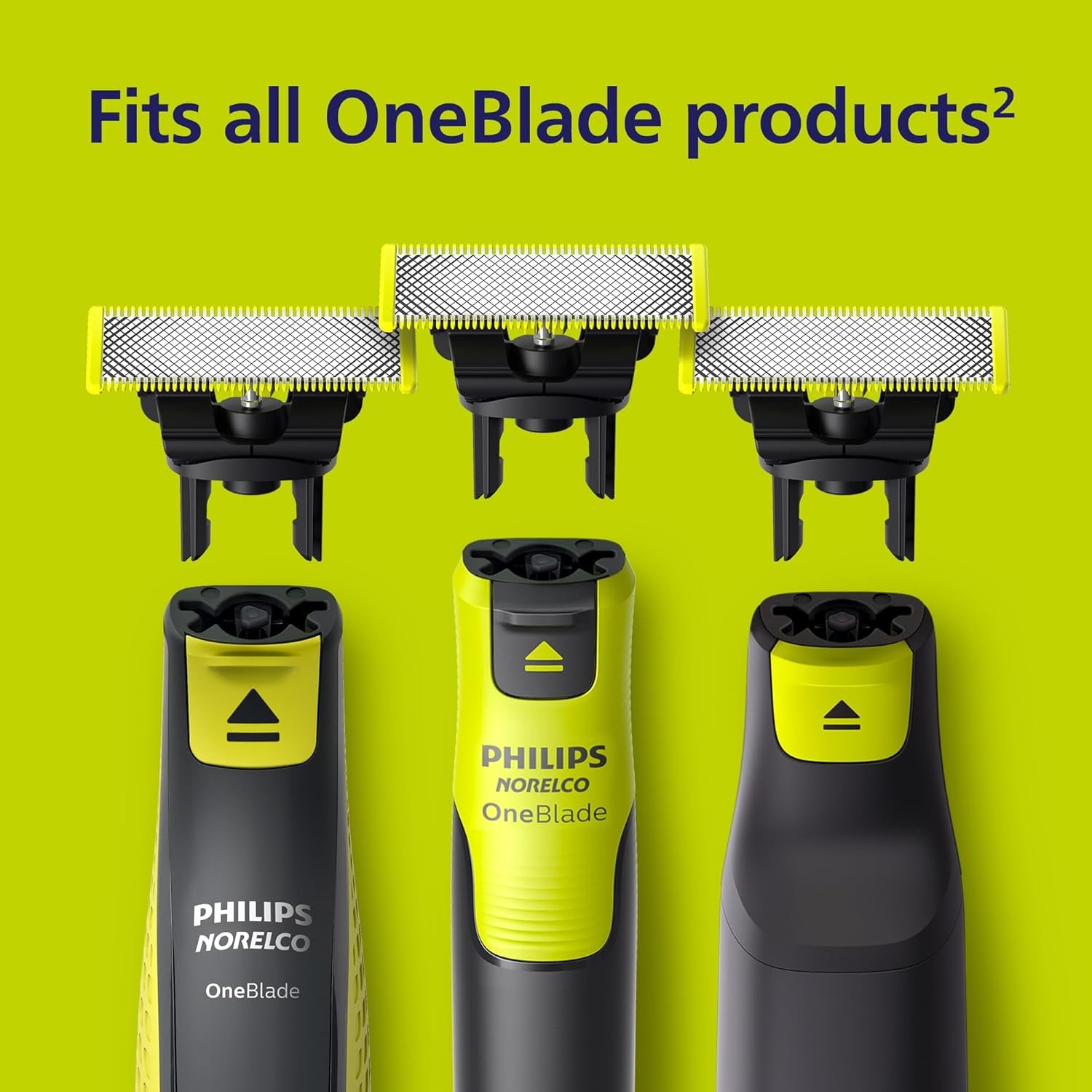 Philips  Oneblade 360 Blades, Genuine Replacement Blades for Oneblade Electric Shaver and Trimmer, Durable Stainless Steel, 5 Pack, QP450/80