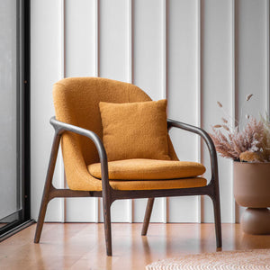 Gallery Alegra Ochre Fabric Armchair